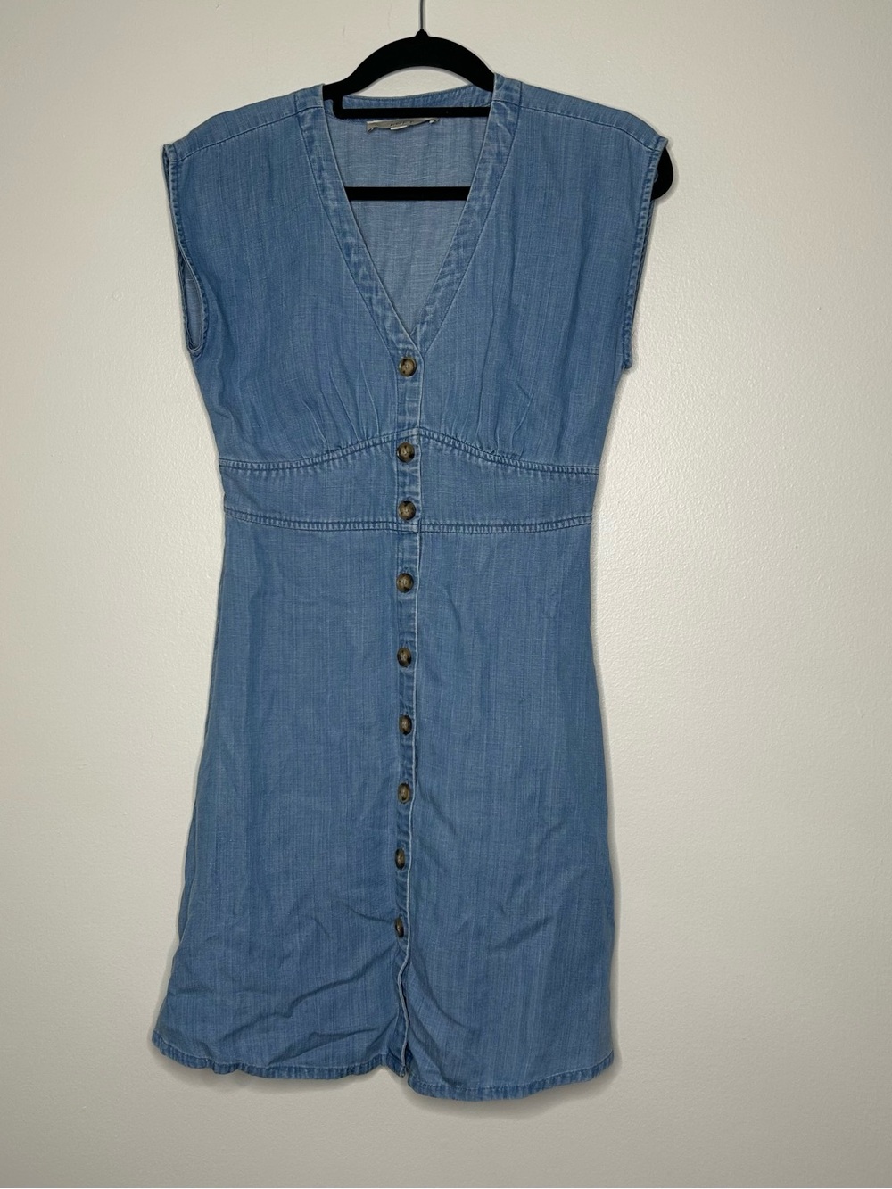 Loft Light Blue Denim Button-Front Women’s Dress